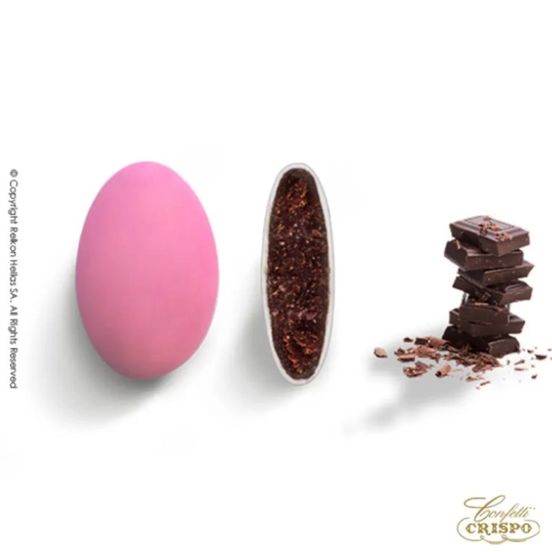 Κουφέτα Crispo - Choco Σοκολάτα Υγείας Ροζ (1kg.) ≈260τμχ.
