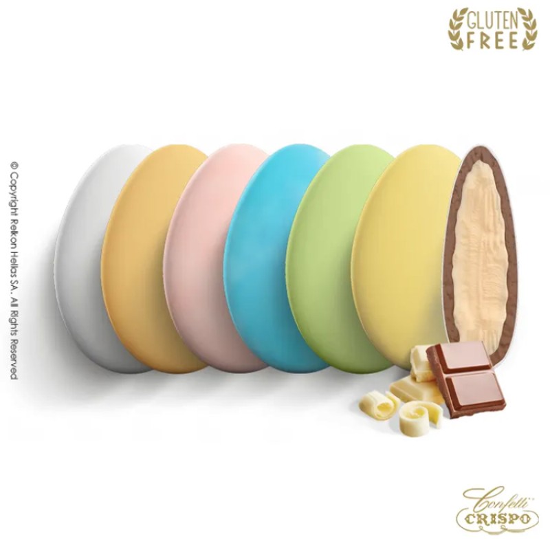 Κουφέτα Crispo - Διπλή Σοκολάτα - Cioco Passion Πολύχρωμο Rainbow (1kg.) ≈200τμχ.