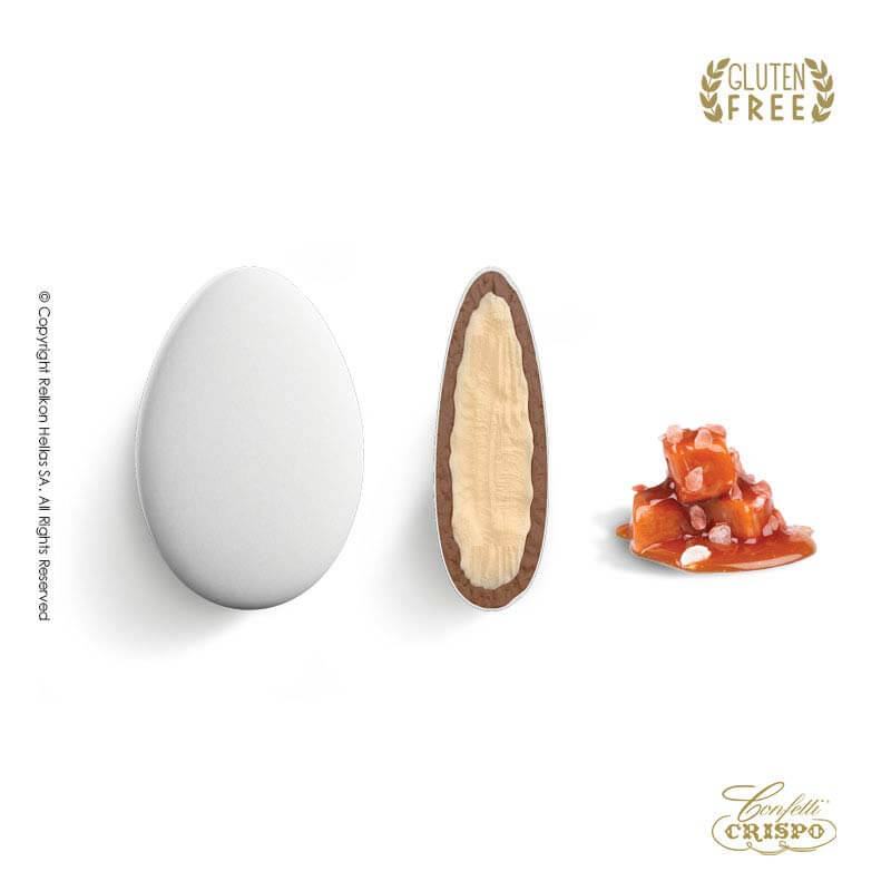 Κουφέτα Crispo - Διπλή Σοκολάτα - Cioco Passion Αλατισμένη Καραμέλα Λευκό (1kg.) ≈200τμχ.