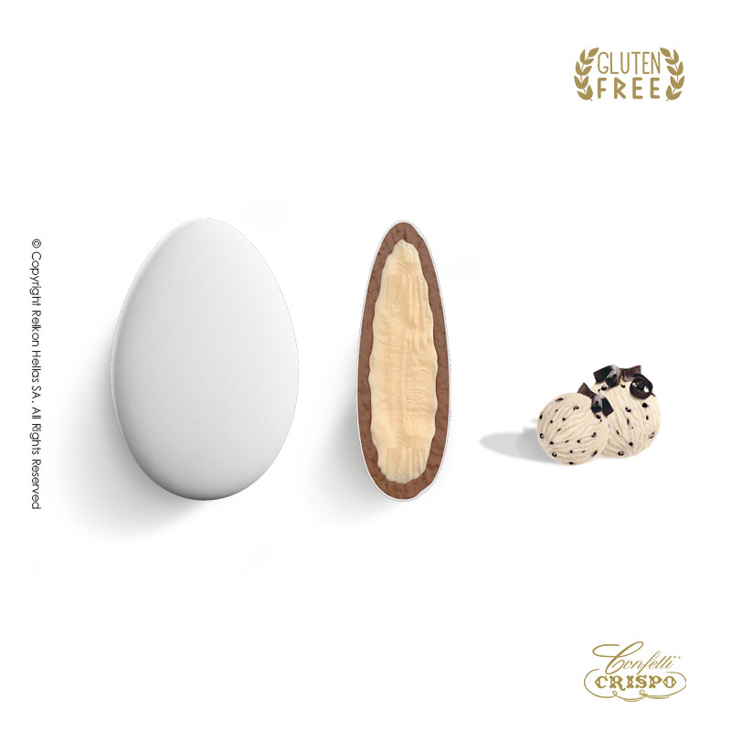 Κουφέτα Crispo - Διπλή Σοκολάτα - Cioco Passion Straciatella Λευκό (1kg.) ≈200τμχ.