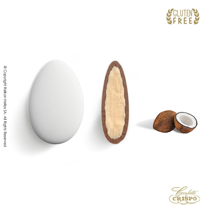 Κουφέτα Crispo - Διπλή Σοκολάτα - Cioco Passion Καρύδα Λευκό (1kg.) ≈200τμχ.