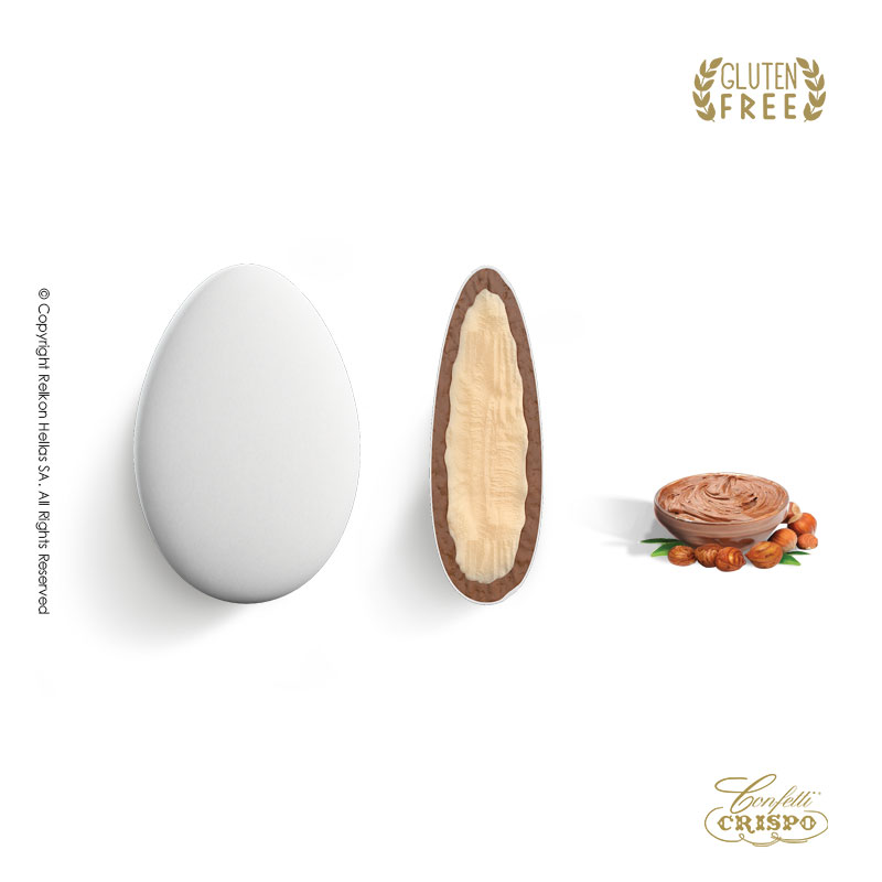 Κουφέτα Crispo - Διπλή Σοκολάτα - Cioco Passion Gianduia Λευκό (1kg.) ≈200τμχ.