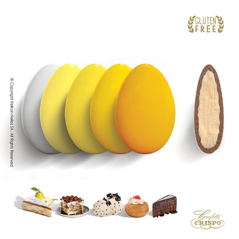 Κουφέτα Crispo - Διπλή Σοκολάτα - Cioco Passion Selection Κίτρινο (1kg.) ≈200τμχ.