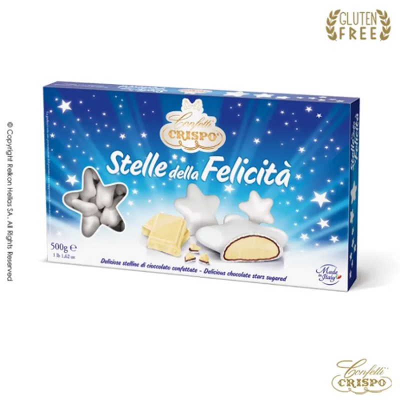 Κουφέτα Crispo - Ciocostars Λευκό (0,5kg.) ≈120τμχ.