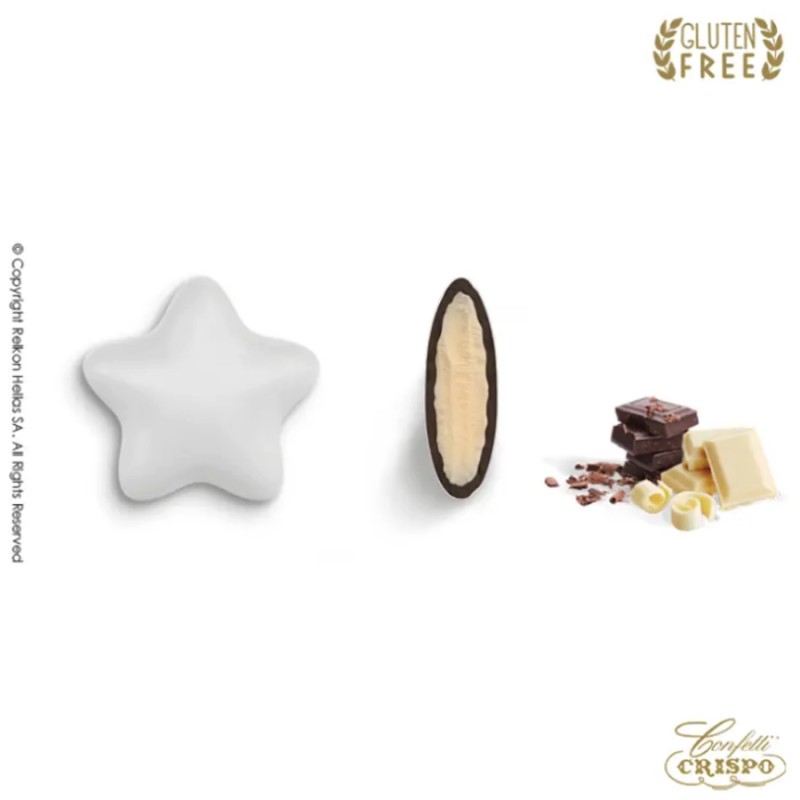 Κουφέτα Crispo - Ciocostars Λευκό (0,5kg.) ≈120τμχ.