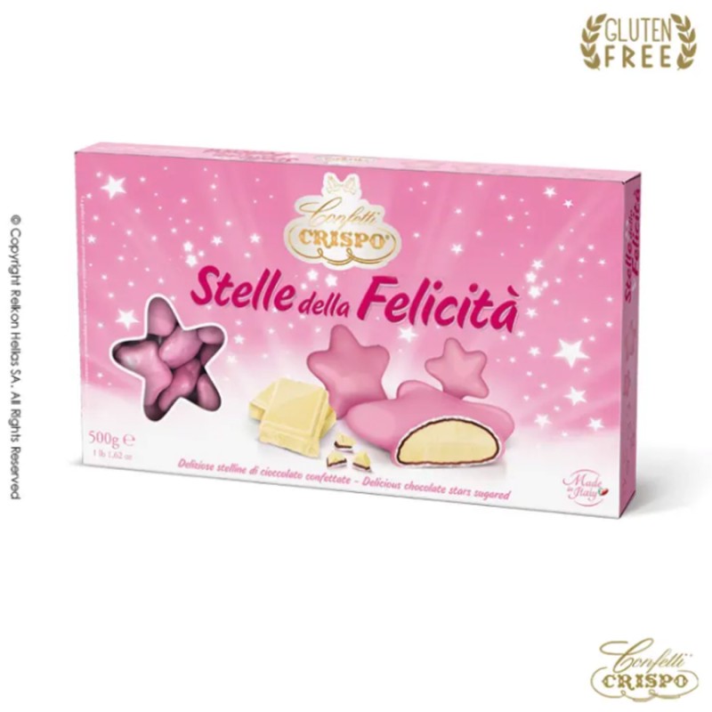 Κουφέτα Crispo - Ciocostars Ροζ (0,5kg.) ≈120τμχ.