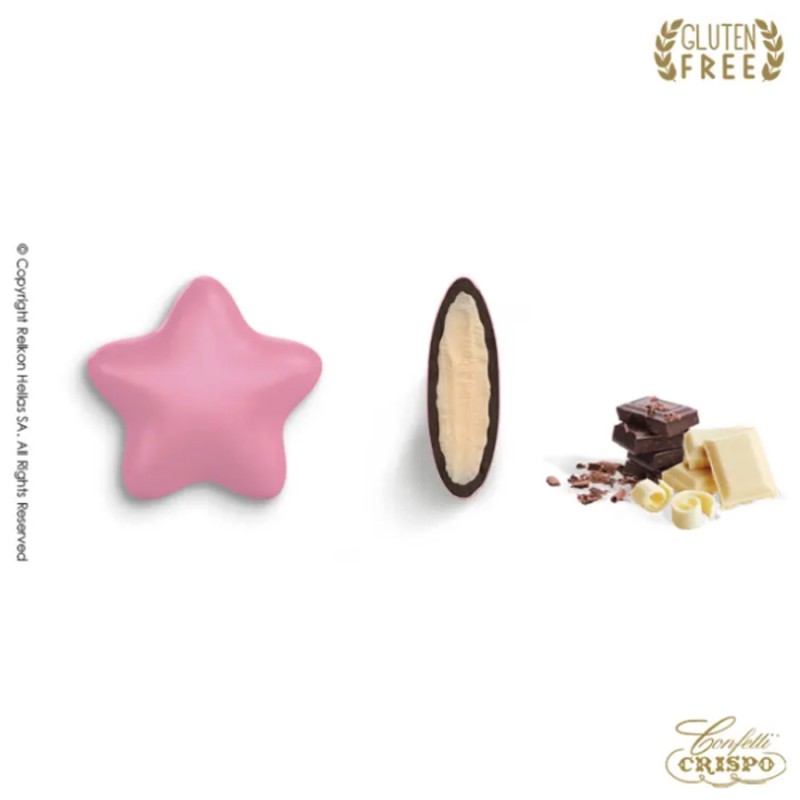 Κουφέτα Crispo - Ciocostars Ροζ (0,5kg.) ≈120τμχ.