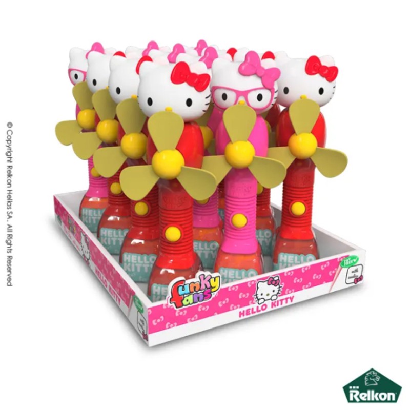 Hello Kitty Funky Fans Ανεμιστηράκι Με 5gr. Candies (12τμχ.)
