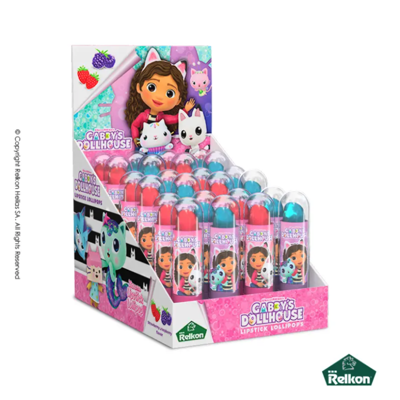 Gabby’s Dollhouse Lipstick Γλειφιτζούρι 5gr. (24τμχ.)