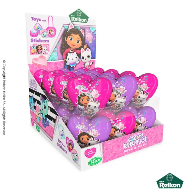 Gabby’s Dollhouse Surprise Heart Με 10gr. Candies (24τμχ.)