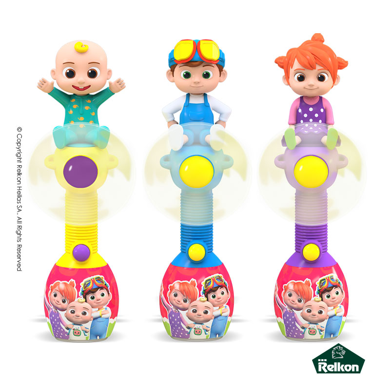 Cocomelon Surprise Fan Ανεμιστηράκι Με 10gr. Candies (12τμχ.)