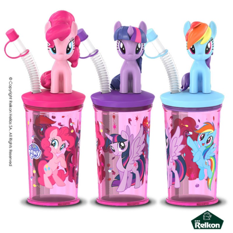 My Little Pony Drink And Go Ποτήρι Με Καλαμάκι Και 10gr. Candies (12τμχ.)