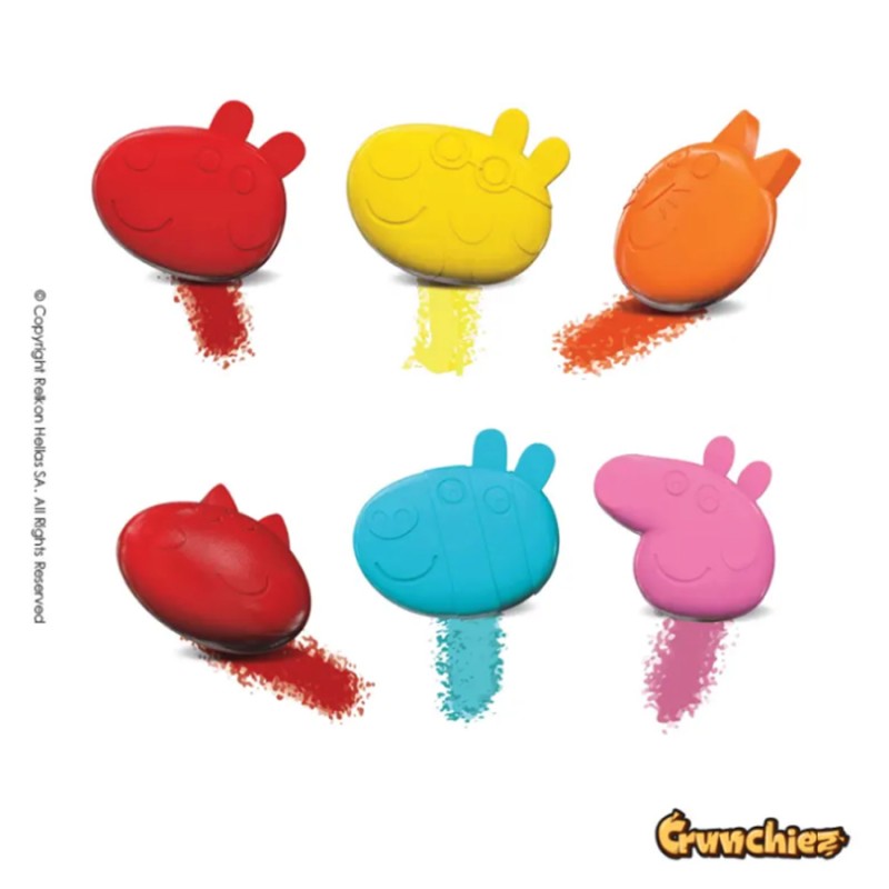 Χωνάκια  Crunchiez Peppa Pig Surprise 25gr. (12τμχ.)