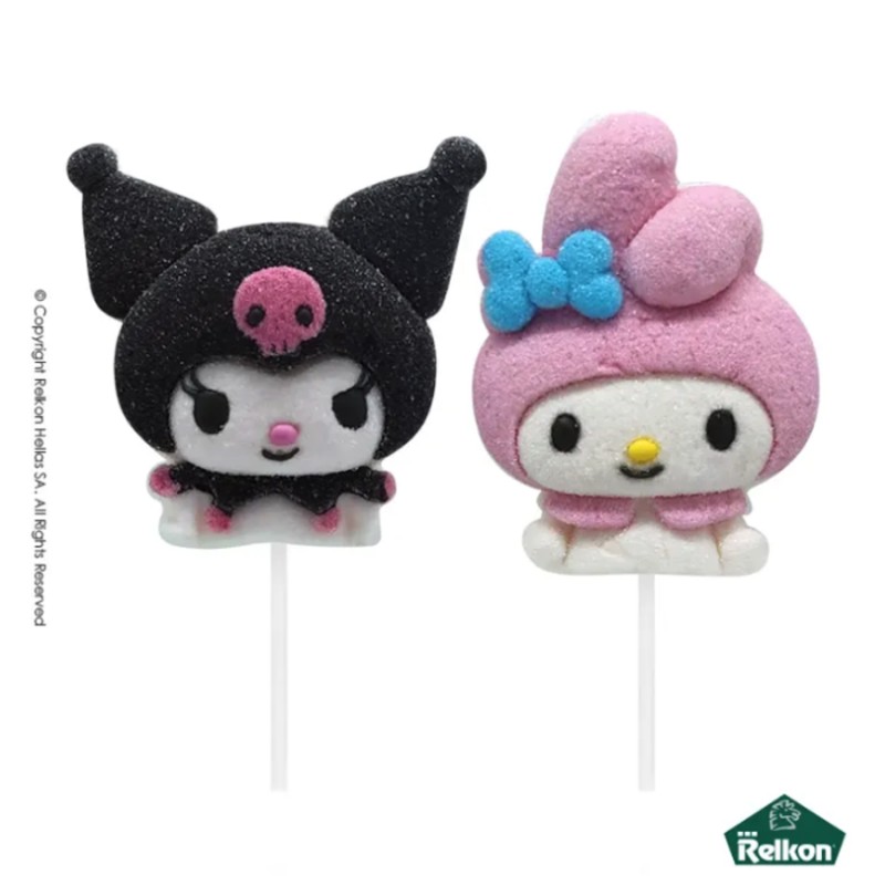 Γλειφιτζούρια Marshmallows Relkon - Hello Kitty & Friends 45gr. (12τμχ.)