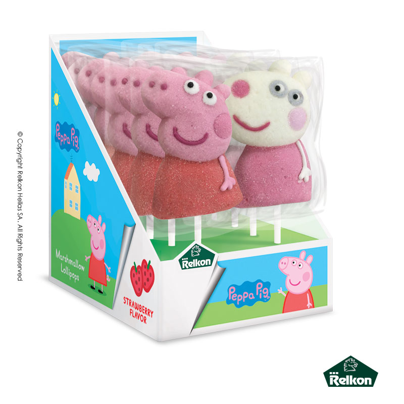 Γλειφιτζούρια Marshmallows Relkon - Peppa Pig 45gr. (12τμχ.)