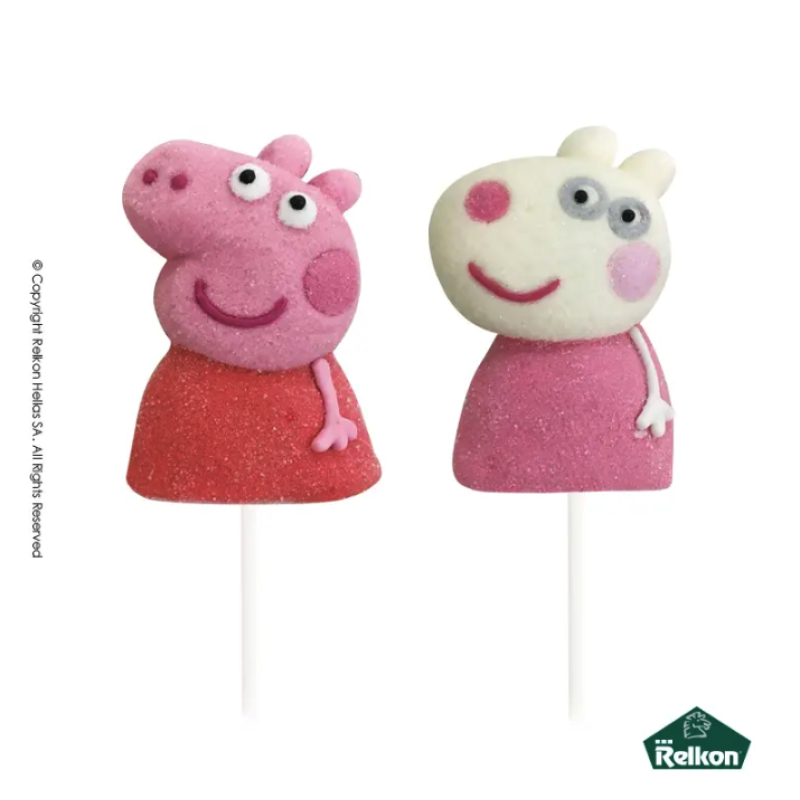 Γλειφιτζούρια Marshmallows Relkon - Peppa Pig 45gr. (12τμχ.)