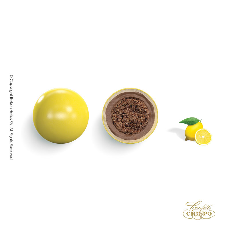 Κουφέτα Crispo - Krixi Λεμόνι Κίτρινο (0,9kg.) ≈190τμχ.