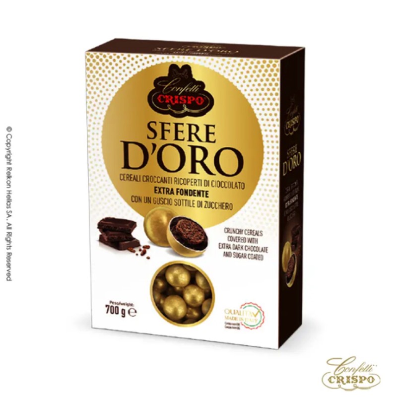 Κουφέτα Crispo - Krixi Sfere D’ Oro Χρυσό (0,7kg.) ≈170τμχ.