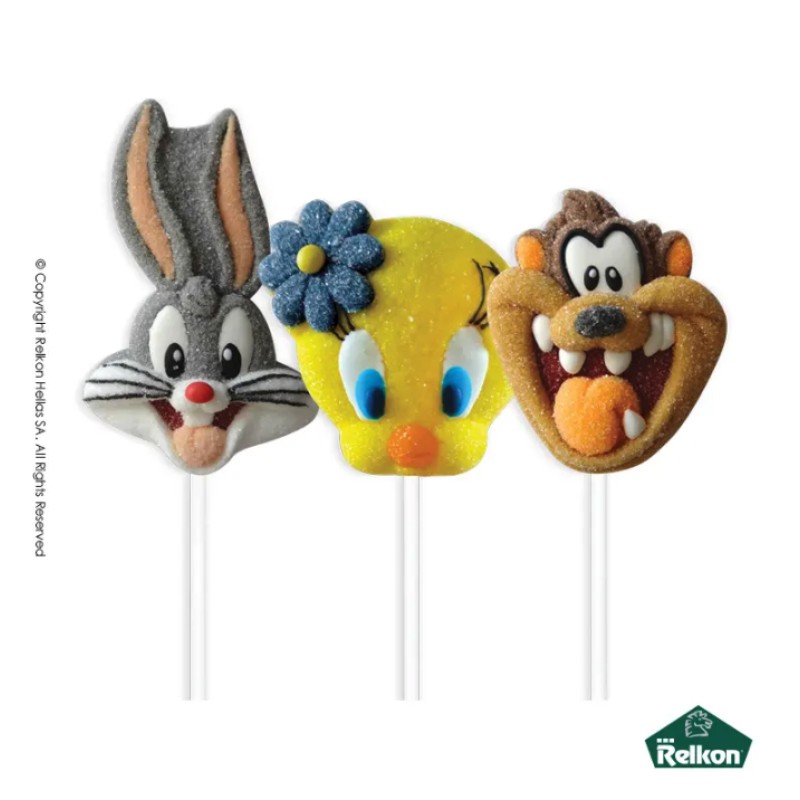 Γλειφιτζούρια Marshmallows Relkon - Looney Tunes 45gr. (12τμχ.)