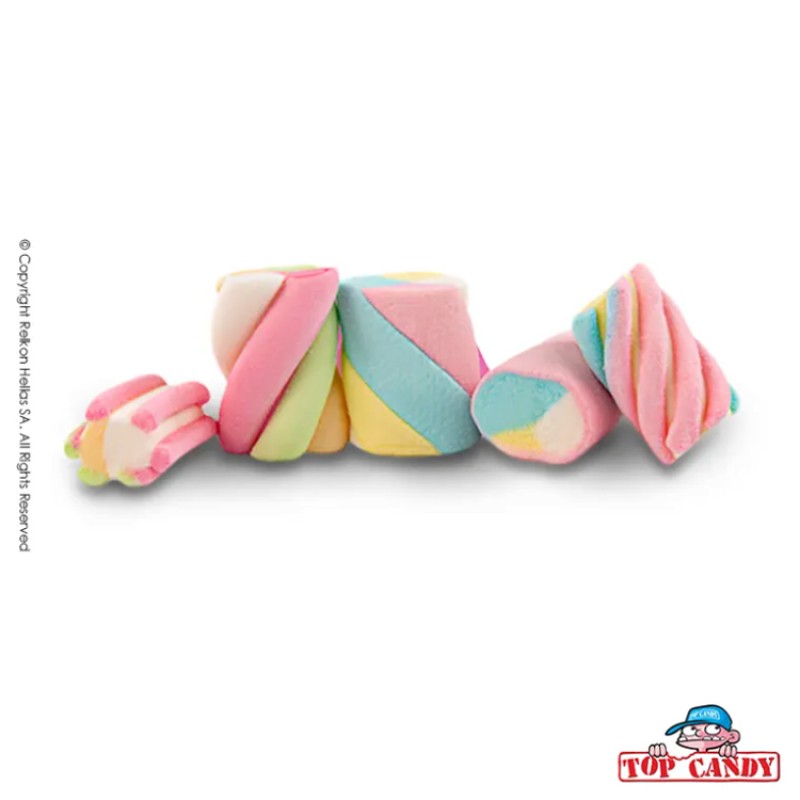 Marshmallow Ζαχαρωτά Relkon - Supermix Πολύχρωμο Βανίλια (1kg.) ≈220τμχ.