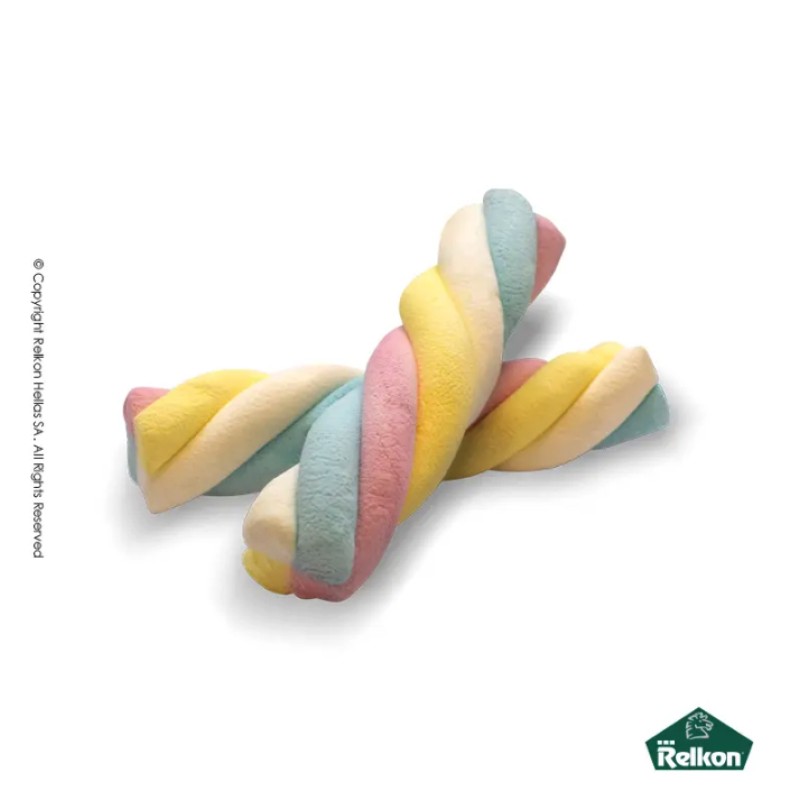 Marshmallow Ζαχαρωτά Relkon - Ουράνιο Τόξο Πολύχρωμο Βανίλια (1kg.) ≈100τμχ.