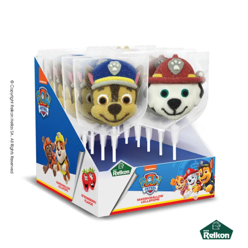 Γλειφιτζούρια Marshmallows Relkon - Paw Patrol 45gr. (12τμχ.)