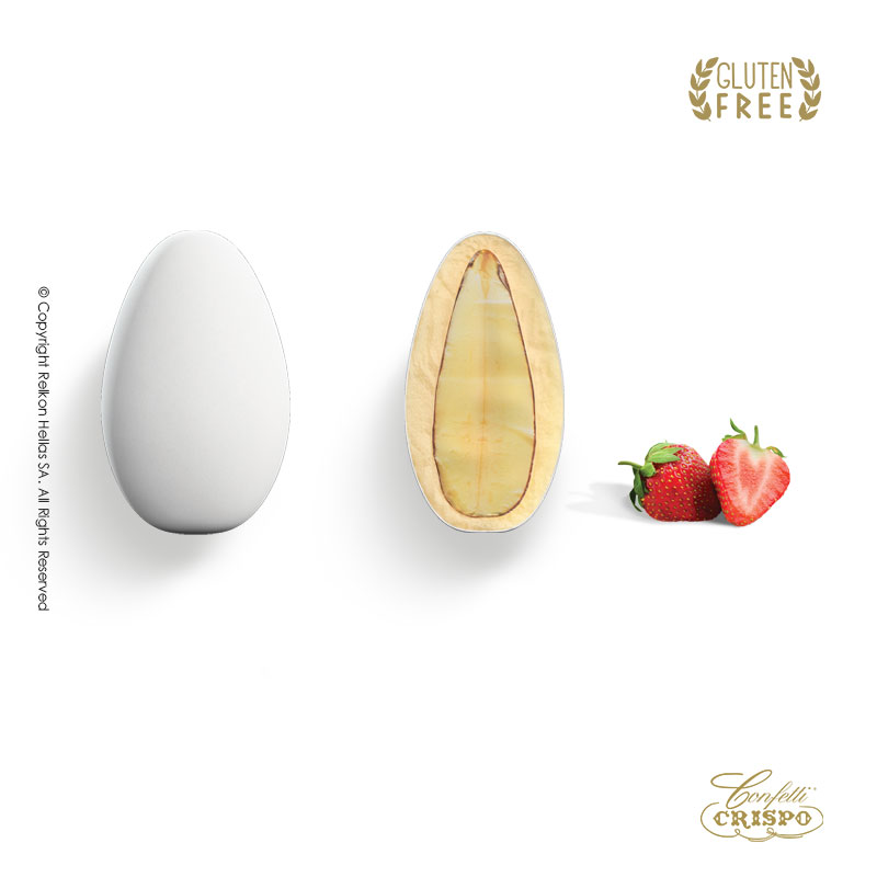 Κουφέτα Crispo - Snob Φράουλα Λευκό (0,5kg.) ≈115τμχ.