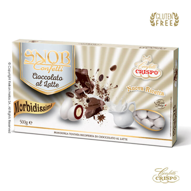 Κουφέτα Crispo - Snob Choco Latte Λευκό (0,5kg.) ≈115τμχ.