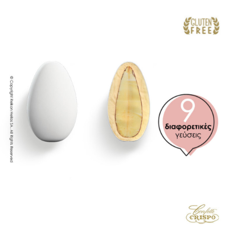 Κουφέτα Crispo - Snob Fruit Mix Γεύσεων Λευκό (1kg.) ≈180τμχ.