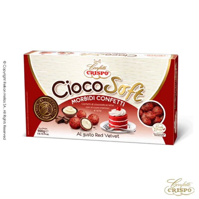Κουφέτα Crispo - Ciocosoft Splash Red Velvet (0,9kg.) ≈135τμχ.
