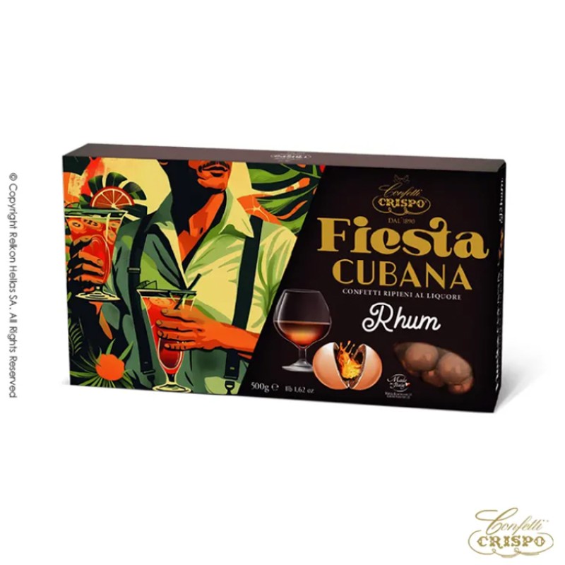 Κουφέτα Crispo - Fiesta Cubana Ρούμι (0,5kg.) ≈90τμχ.