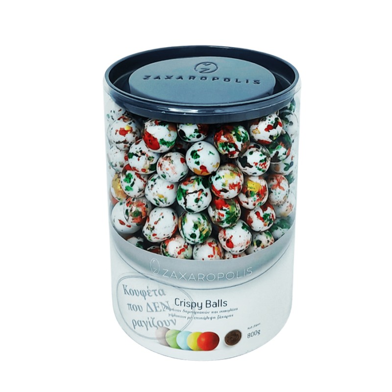 Κουφέτα Zaxaropolis - Crispy Κόκκινο/Πράσινο/Χρυσό Πιτσιλωτό (0,8kg.) ≈210τμχ.