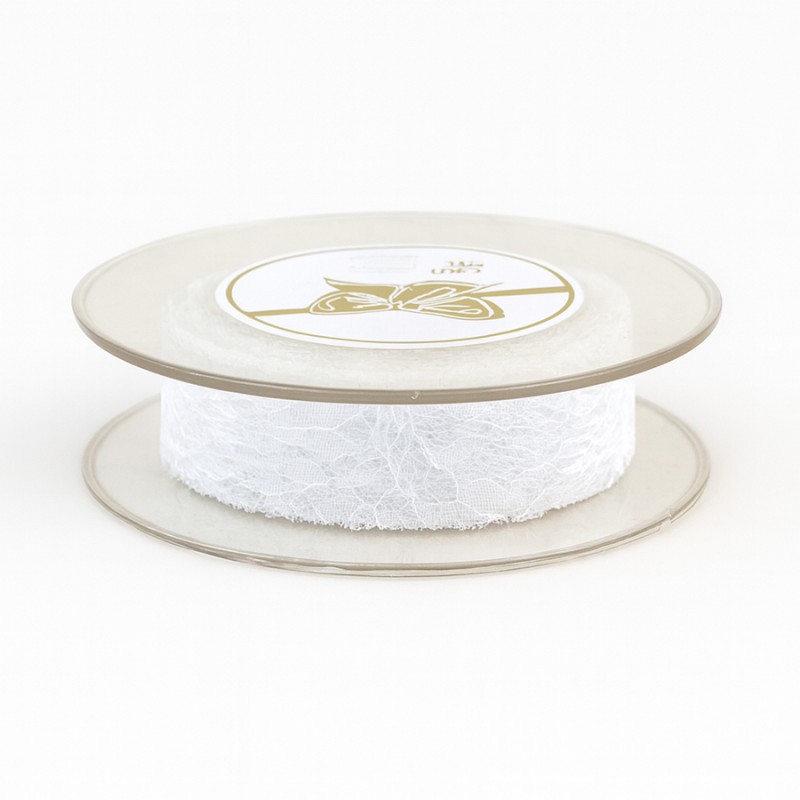 Κορδέλα Δαντέλα 6,7εκ. - Χρώμα Λευκό (9μ.)