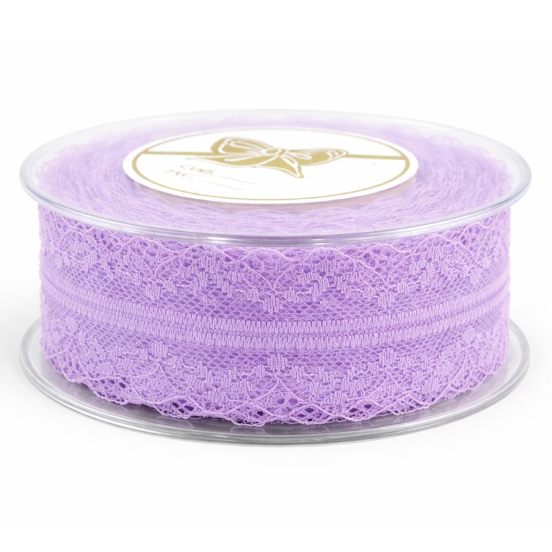 Κορδέλα Δαντέλα 8,0εκ. - Χρώμα Λιλά (9μ.)