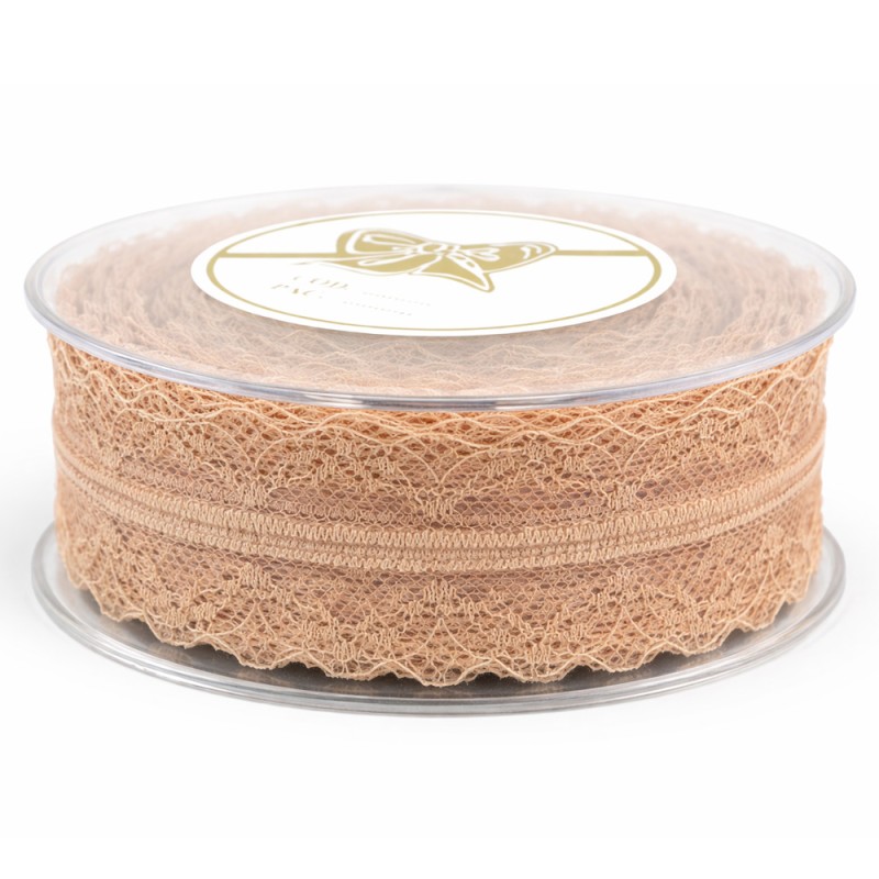 Κορδέλα Δαντέλα 8,0εκ. - Χρώμα Μπεζ (9μ.)