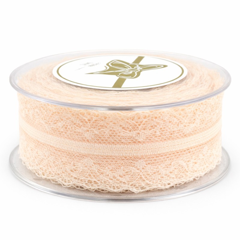 Κορδέλα Δαντέλα 8εκ. - Χρώμα Σκούρο Εκρού (9μ.)