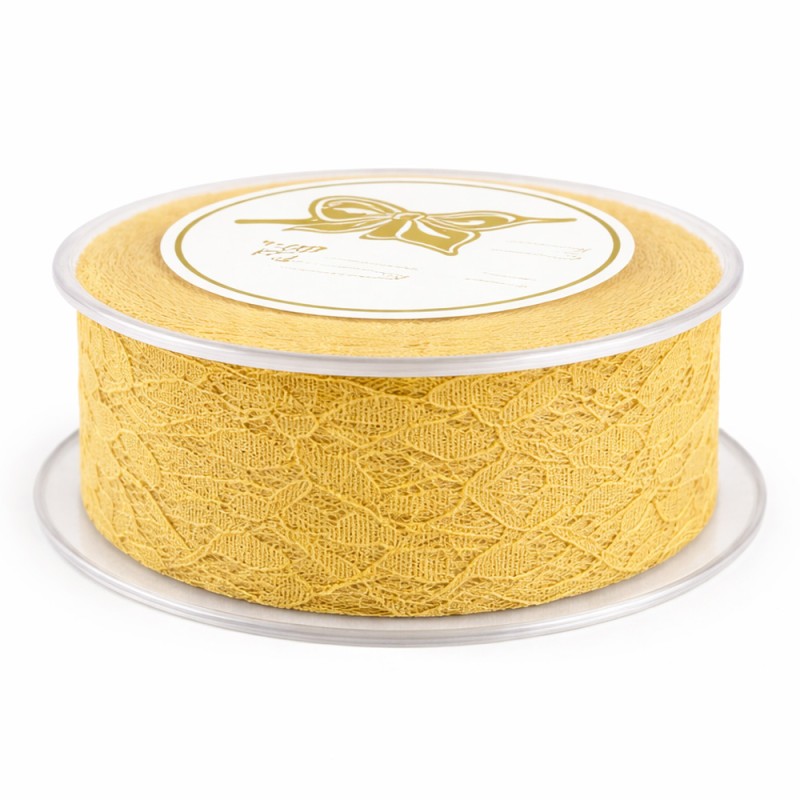 Κορδέλα Δαντέλα 1,2εκ. - Χρώμα Χρυσό (18μ.)