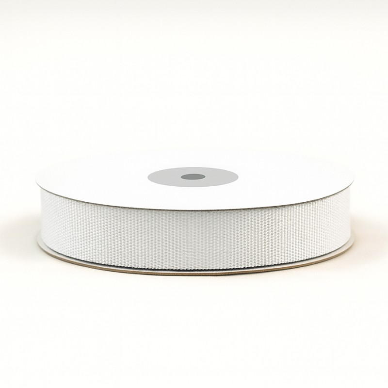 Κορδέλα Γκρο Ματ 1,2εκ. - Χρώμα Λευκό (50μ.)