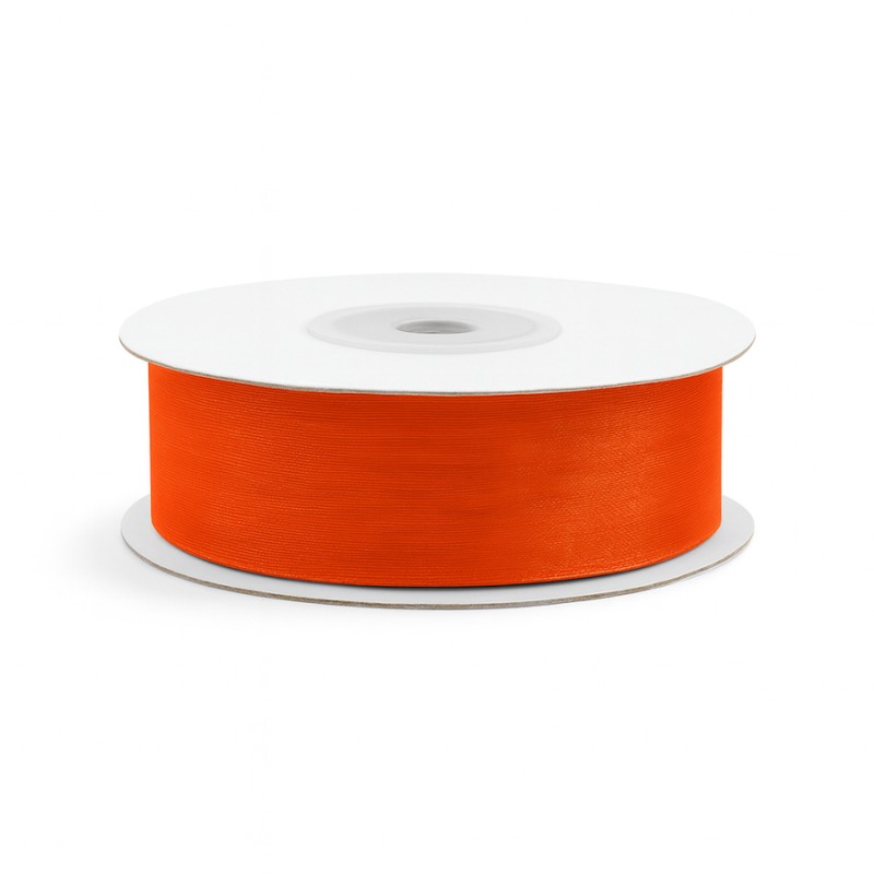 Κορδέλα Οργάντζα Ψιλή Ούγια 2,0εκ. - Χρώμα Πορτοκαλί (23μ.)