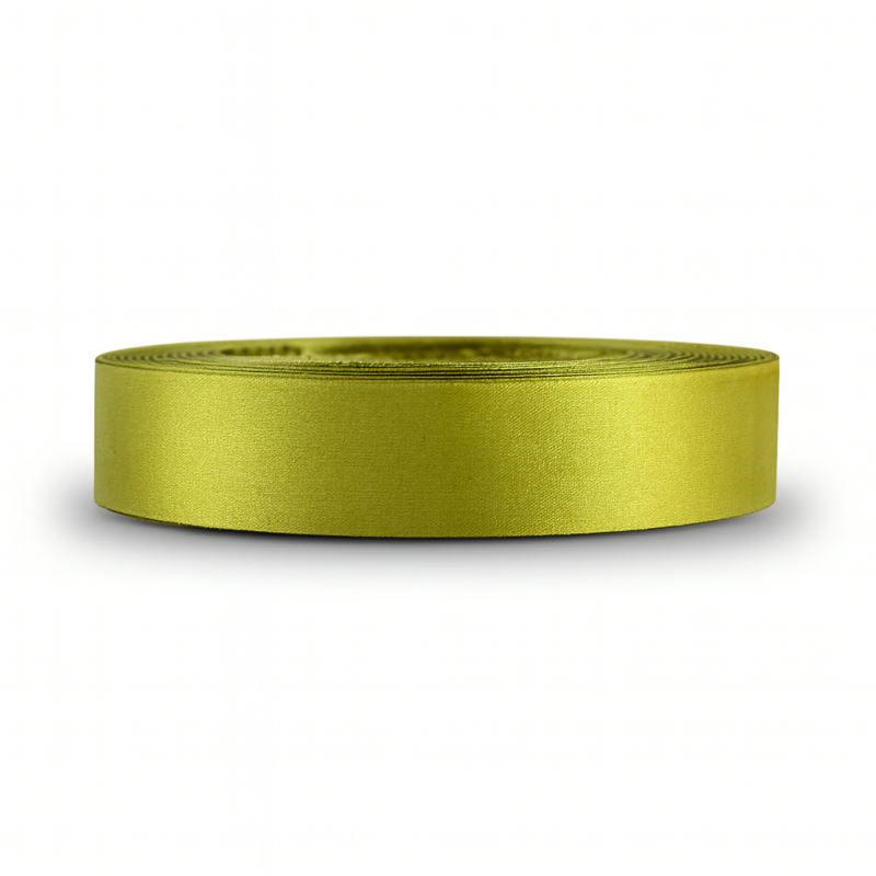 Κορδέλα Σατέν Ασετάτ 1,3εκ. - Χρώμα Ανοιχτό Λαδί (50μ.)