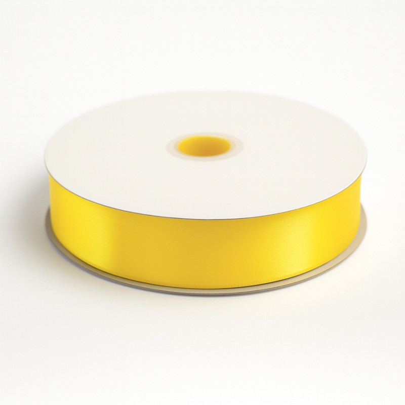 Κορδέλα Σατέν Μονής Όψης Α' Ποιότητα 1,0εκ. - Χρώμα Κίτρινο (92μ.)