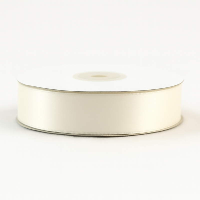Κορδέλα Σατέν Διπλής Όψης Α' Ποιότητα 3,8εκ. - Χρώμα Εκρού (45μ.)