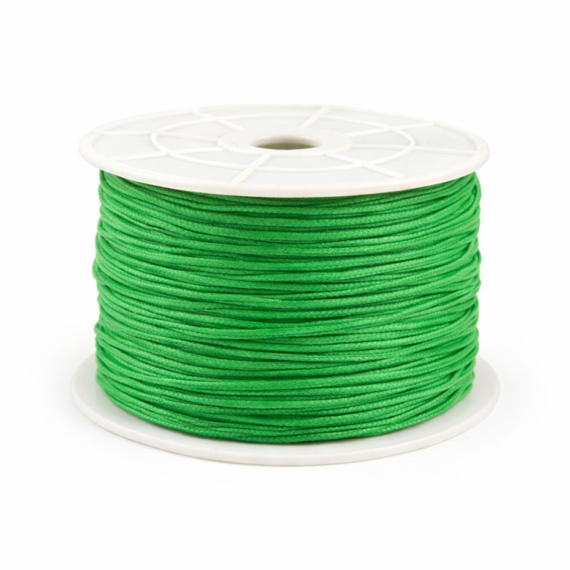 Κορδόνι Κηρωμένο 0,1εκ. - Χρώμα Πράσινο Γκαζόν (100μ.)