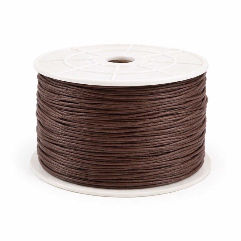 Κορδόνι Κηρωμένο 0,1εκ. - Χρώμα Καφέ (100μ.)