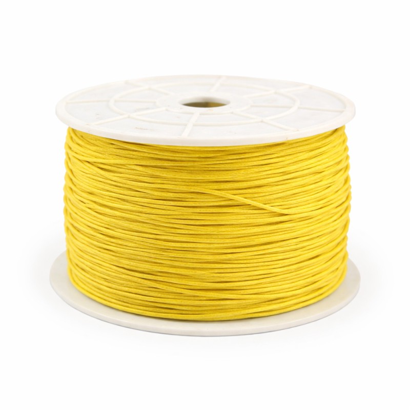 Κορδόνι Κηρωμένο 0,1εκ. - Χρώμα Κίτρινο (100μ.)
