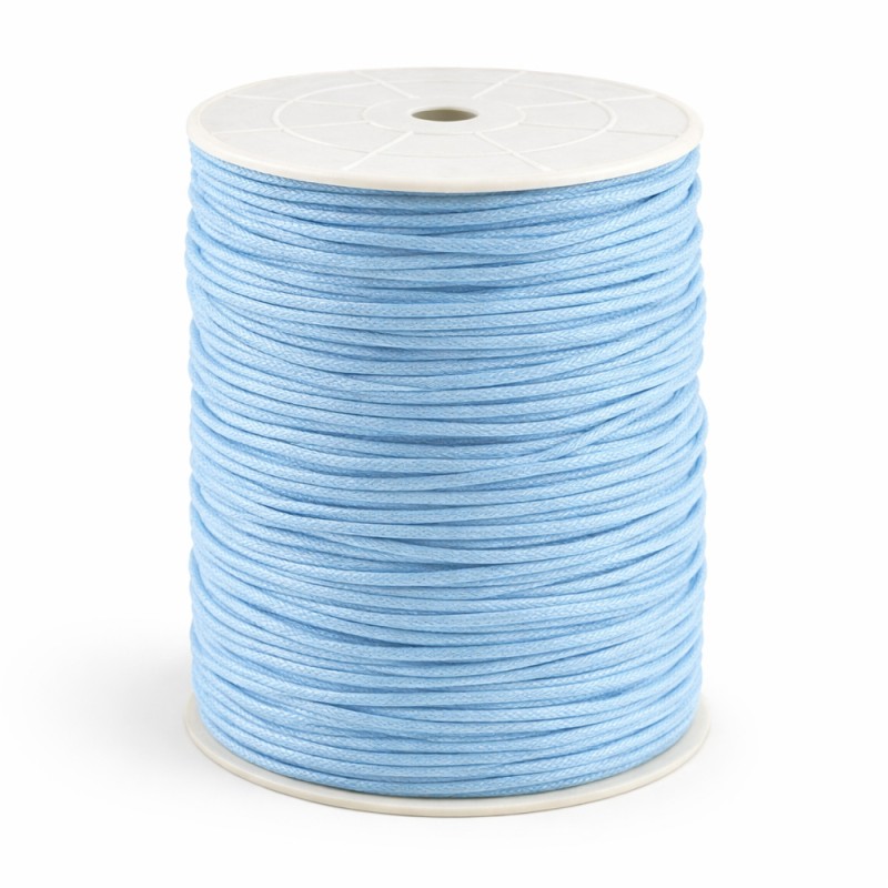 Κορδόνι Κηρωμένο 0,2εκ. - Χρώμα Γαλάζιο (100μ.)