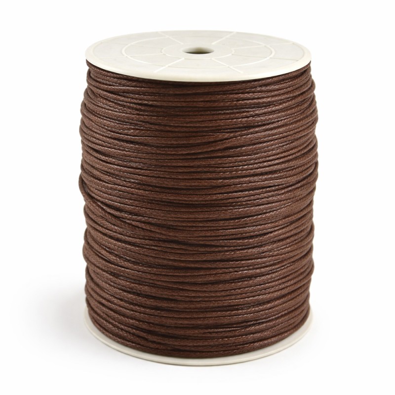 Κορδόνι Κηρωμένο 0,2εκ. - Χρώμα Καφέ (100μ.)