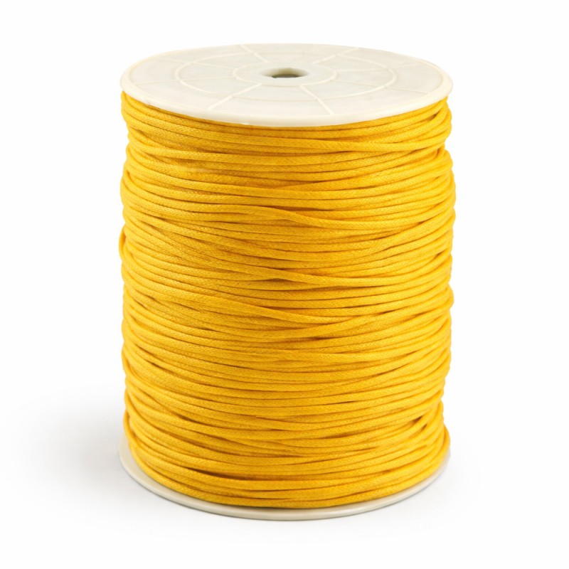 Κορδόνι Κηρωμένο 0,2εκ. - Χρώμα Κίτρινο (100μ.)