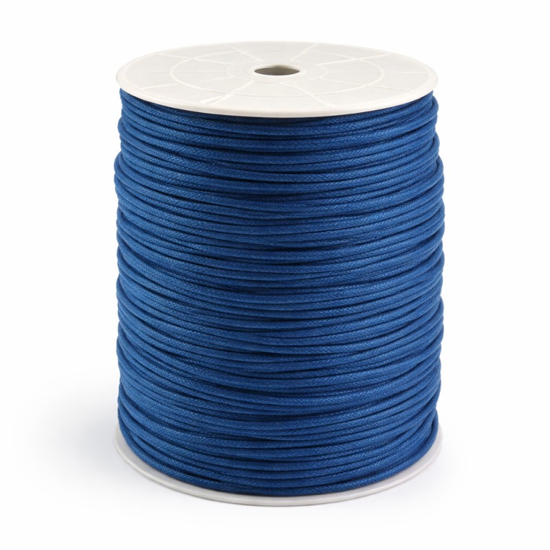 Κορδόνι Κηρωμένο 0,2εκ. - Χρώμα Μπλε (100μ.)