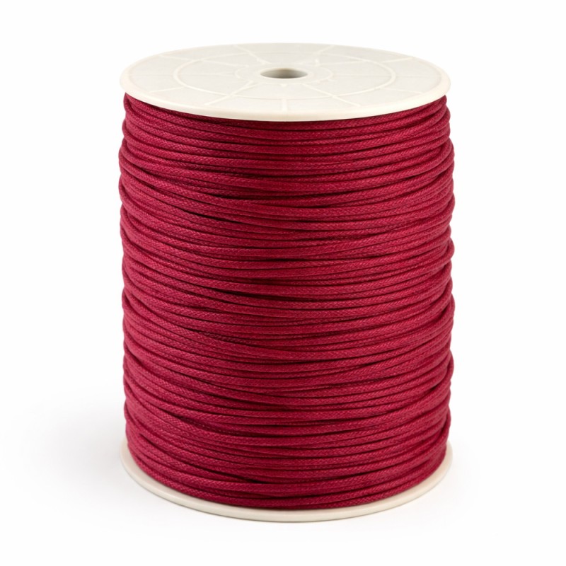 Κορδόνι Κηρωμένο 0,2εκ. - Χρώμα Μπορντό (100μ.)